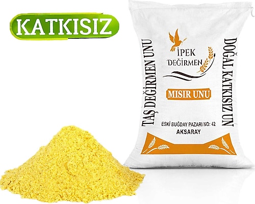 İpek Değirmen Doğal Katkısız Glutensiz Taş Değirmen 5 kg Mısır Unu