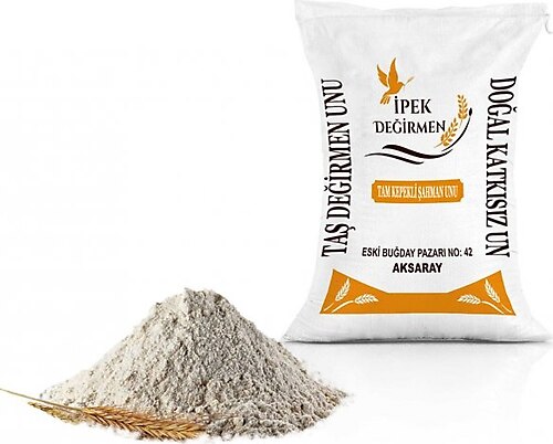 İpek Değirmen Tam Kepekli 5 kg Tam Buğday Şahman Kırmızı Köy Unu