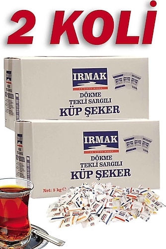 Irmak Tek Sargılı Küp Şeker 5 kg 2'li