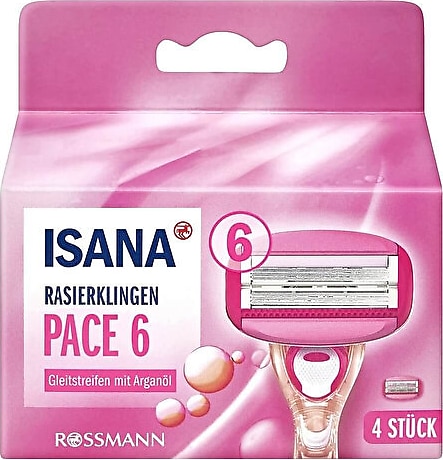 Isana Kadınlar İçin 6 Bıçaklı 4'lü Yedek Tıraş Bıçağı
