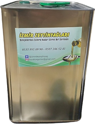 İzmir Zeytinyağları Soğuk Sıkım Natürel Sızma Zeytinyağı 18 lt