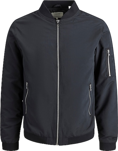 Jack&Jones 12165203-2161 Bomber Siyah Erkek Mevsimlik Mont