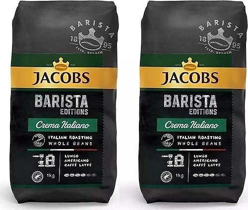 Jacobs Barista Editions Çekirdek Kahve Crema Italiano 2'li Paket ( 1 Kg X 2)