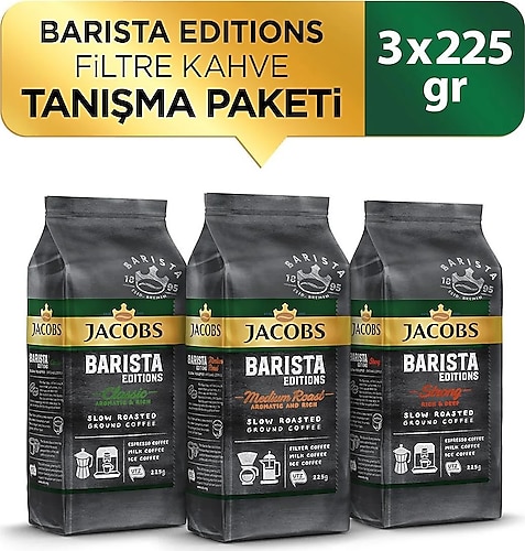 Jacobs Barista Editions Classic Filtre Kahve 225 gr 3'lü