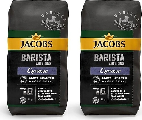 Jacobs Barista Espresso Çekirdek Kahve 1 kg 2'li