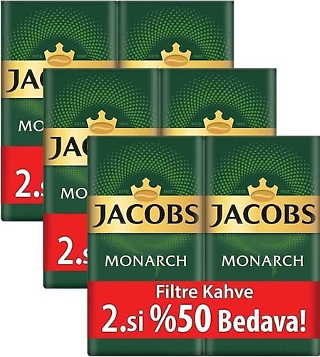 Jacobs Monarch Filtre Kahve 2x500 gr 3'lü