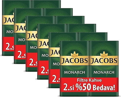 Jacobs Monarch Filtre Kahve 500 gr X 12 Adet