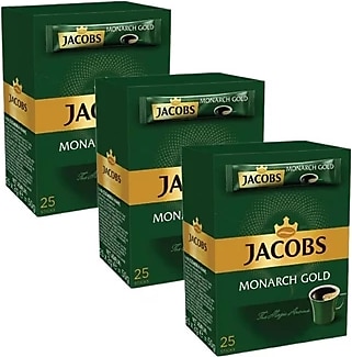 Jacobs Monarch Gold Stick Granül Kahve 25x2 gr 3'lü