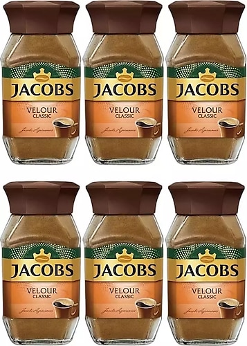 Jacobs Velour Klasik Granül Kahve 95 gr 6'lı