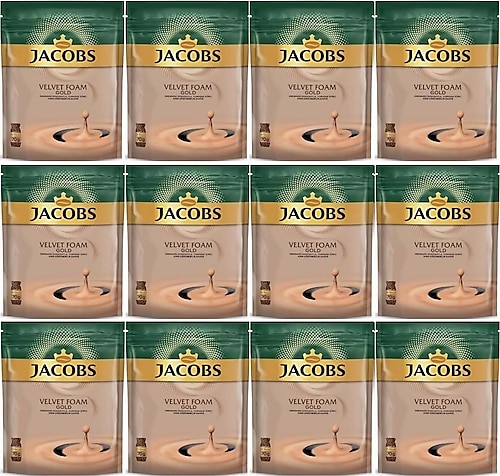 Jacobs Velvet Foam Gold Granül Kahve 70 gr 12'li