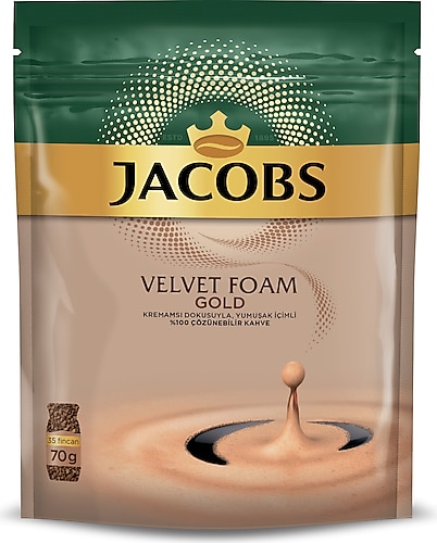 Jacobs Velvet Foam Gold Granül Kahve 70 gr