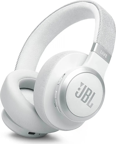 JBL Live 770NC Beyaz Kulak Üstü Bluetooth Kulaklık