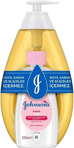 Johnson's Baby 750 ml Şampuan ve Bebek Yağı 200 ml
