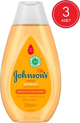 Johnson's Baby Bebek Şampuanı 200 ml 3 Adet