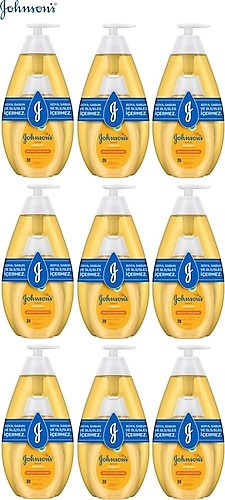 Johnson's Baby Bebek Şampuanı 750 ml + 200 ml 9 Adet