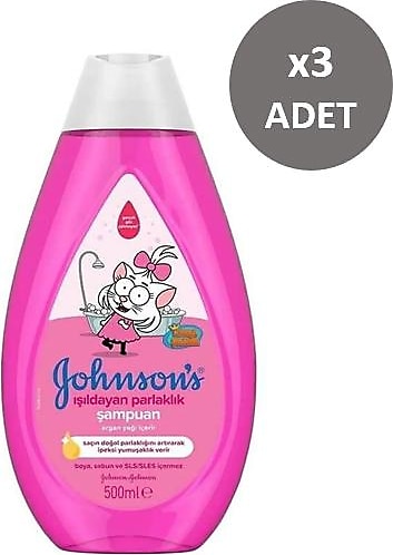 Johnson's Baby Kral Şakir Işıldayan Parlaklık Bebek Şampuanı 500 ml 3 Adet