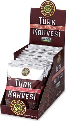 Kahve Dünyası Çok Kavrulmuş Paket Türk Kahvesi 100 gr 12'li