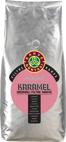 Kahve Dünyası Karamel Aromalı Çekirdek Kahve 1 kg