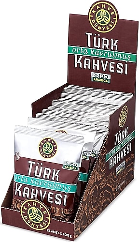 Kahve Dünyası Orta Kavrulmuş Türk Kahvesi 100 gr 12'li