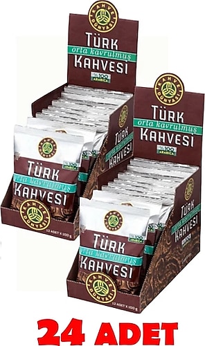Kahve Dünyası Orta Kavrulmuş Türk Kahvesi 100 gr 24'lü