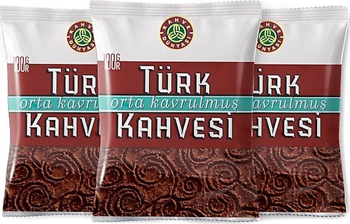 Kahve Dünyası Orta Kavrulmuş Türk Kahvesi 100 gr 3'lü