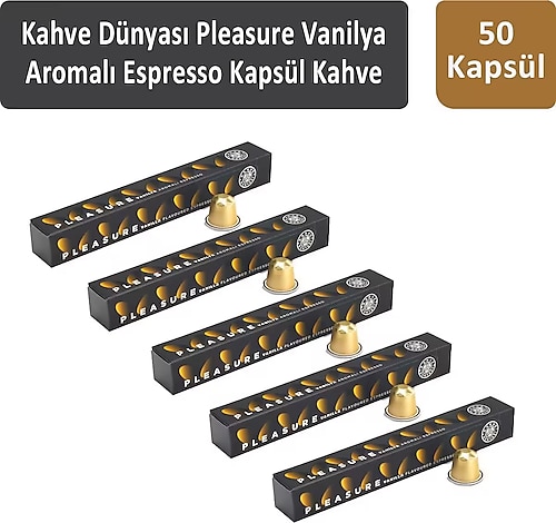 Kahve Dunyasi Pleasure Vanilya Aromali Espresso Kapsul Kahve 50 Kapsul