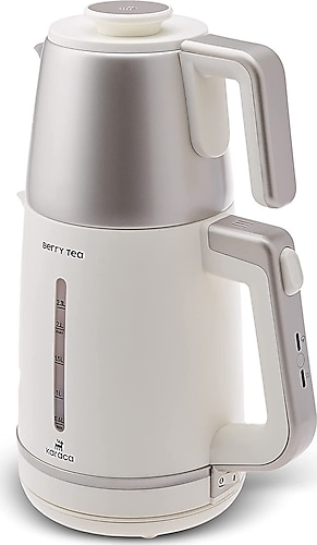 Karaca Berry Tea XL 2in1 1700 W Beyaz Çelik Çay Makinesi