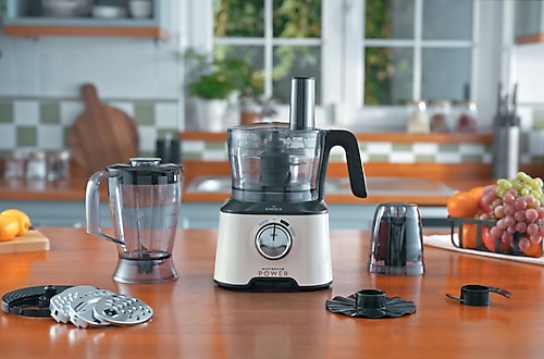 Karaca Mastermaid Power Multifunctional 10 in 1 Soft Cream 2000 W Gıda Hazırlama Seti Krem