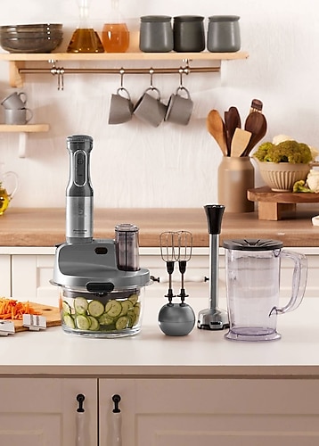 Karaca Mastermaid Prosteel Galaxy Grey 2500 W Cam Mutfak Robotu