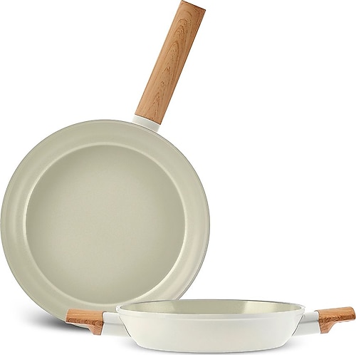 Karaca Swiss Crystal Almond Cream İndüksiyon Tabanlı Tava Sahan Set