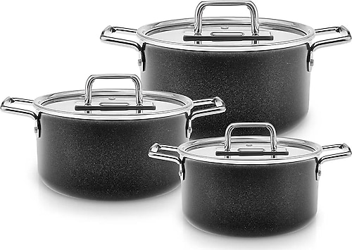 Karaca Swiss Crystal Mastermaid 6 Parça Midi Tencere Seti