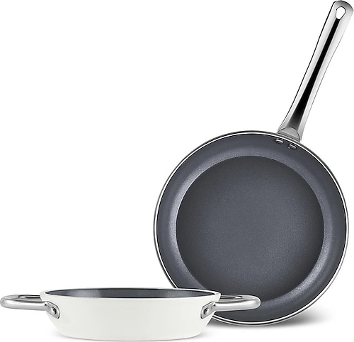 Karaca X Refika Birgül Swiss Crystal Metal Kulplu Tava Sahan Seti