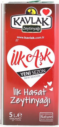 Kavlak İlk Hasat Soğuk Sıkım 5 lt Zeytinyağı