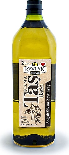 Kavlak Taş Baskı Soğuk Sıkım Zeytinyağı 2 lt Pet
