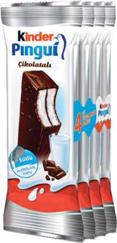 Kinder Pingui 30 gr 4'lü Çikolatalı Kek