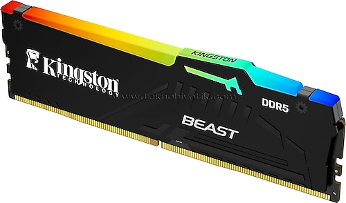 Kingston Beast RGB 16 GB (1x16) 6000 MHz CL36 KF560C36BBE2A/16 DDR5 Ram