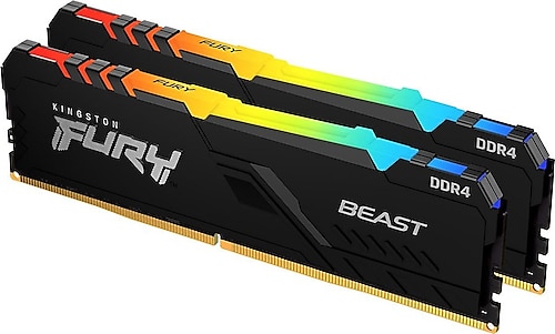 Kingston Fury Beast RGB 16 GB (2x8) 3600 MHz CL17 KF436C17BB2AK2/16 DDR4 RAM