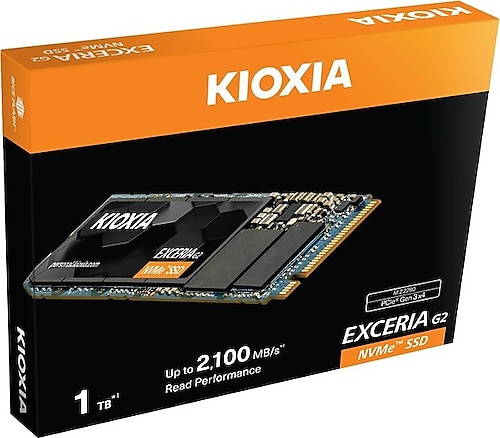Kioxia Exceria G2 1TB 2100-1700MB M.2 NVMe PCIe SSD