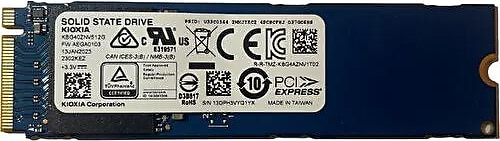 Kioxia KBG40ZNV512G PCI-Express 3.0 512 GB M.2 SSD