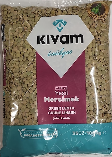 Kıvam Bakliyat Yeşil Mercimek 1 kg