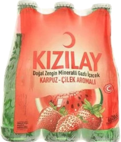 Kızılay Karpuz Çilek Aromalı Maden Suyu 6x200 ml