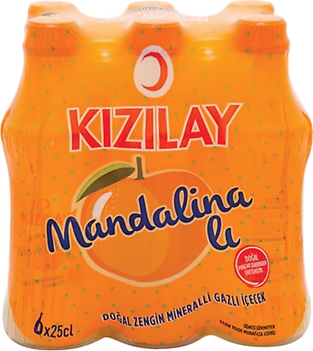 Kızılay Premium Mandalina Aromalı Maden Suyu 6x200 ml