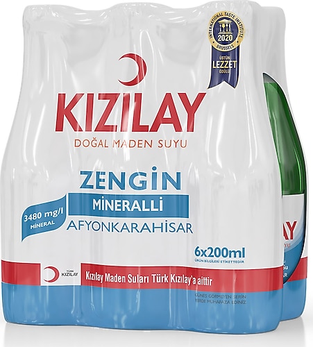 Kızılay Sade Afyonkarahisar Maden Suyu 6x200 ml