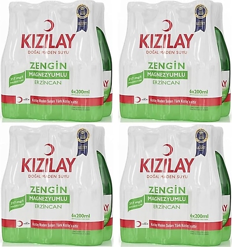 Kızılay Sade Erzincan Maden Suyu 24x200 ml