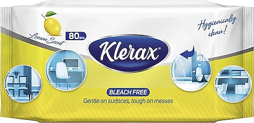 Klerax Çok Amaçlı Yüzey Temizleme Mendili 80 Yaprak