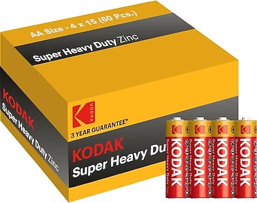 Kodak Super Heavy Duty 60'lı Çinko Karbon AA Kalem Pil