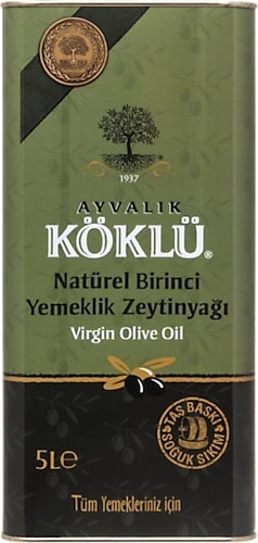 Köklü Zeytincilik Soğuk Sıkım Natürel Birinci Yemeklik Zeytinyağı 5 lt