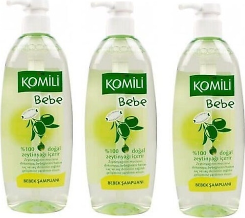 Komili Bebe Doğal Zeytinyağlı Bebek Şampuanı 750 ml 3 Adet