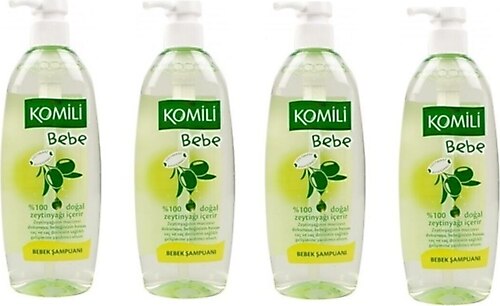 Komili Bebe Doğal Zeytinyağlı Bebek Şampuanı 750 ml 4 Adet