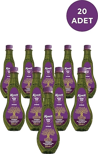 Komili Komili Lezzetlik Yumuşak Natürel Sızma Zeytinyağı 250 ml x 20 Adet